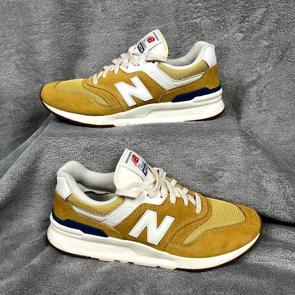 New Balance 997H Sportswear Sneaker Lace Up Suede Varsity Gold Men's US 9